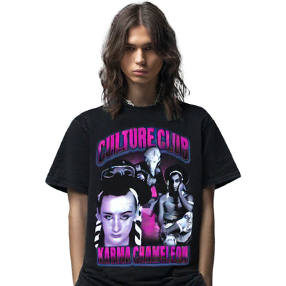 CULTURE CLUB カルチャークラブ - Karma Chameleon / Stone Wash / Tシャツ / メンズ