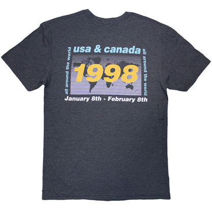 OASIS オアシス (10月 来日 記念 ) - 1998 World Tour - USA/Canada / バックプリントあり / Tシャツ / メンズ 【公式 / オフィシャル】