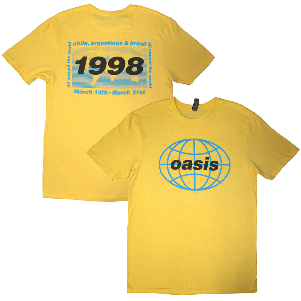 【予約商品】 OASIS オアシス (10月 来日 記念 ) - 1998 World Tour - South America / バックプリントあり / Tシャツ / メンズ 【公式 / オフィシャル】