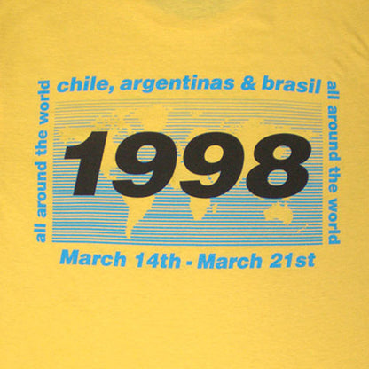 OASIS (October Japan Tour Commemoration) - 1998 World Tour - South America / Back Print / Men's T-Shirt