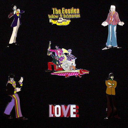 THE BEATLES ビートルズ (結成 65周年 ) - Yellow Submarine Band / ピンバッジセット / バッジ
