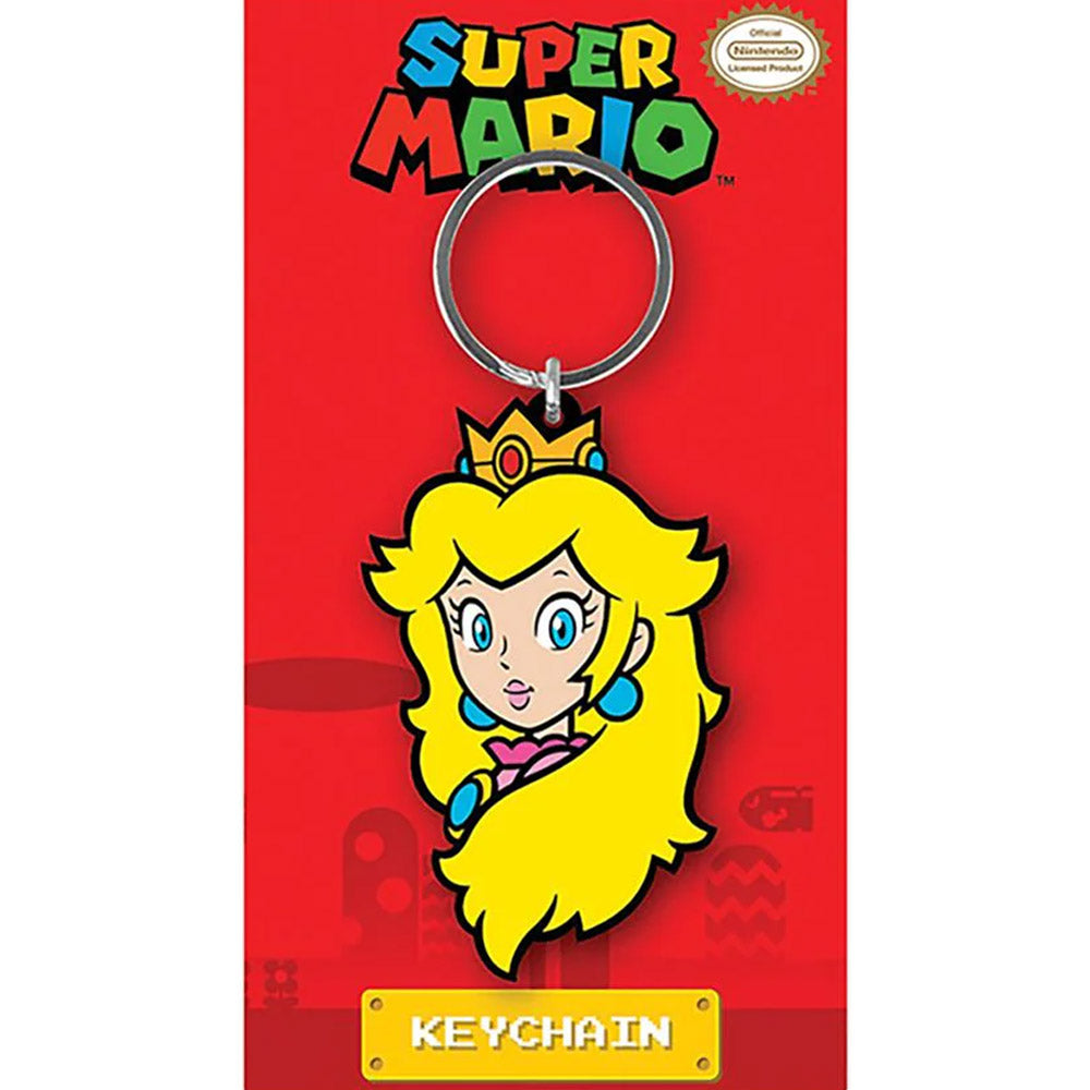 SUPER MARIO スーパーマリオ (40周年 ) - Princess Peach / キーホルダー 【公式 / オフィシャル】