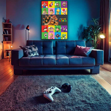 SUPER MARIO Super Mario (40th Anniversary) - Characters / Poster