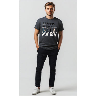 THE BEATLES ビートルズ (結成 65周年 ) - Abbey Road Japanese / Tシャツ / メンズ 【公式 / オフィシャル】
