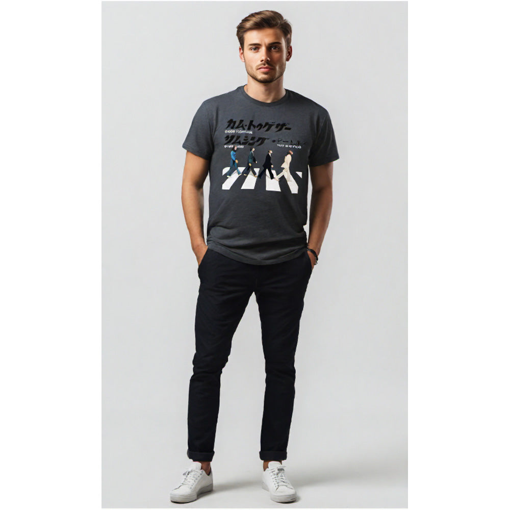 THE BEATLES ビートルズ (結成 65周年 ) - Abbey Road Japanese / Tシャツ / メンズ 【公式 / オフィシャル】