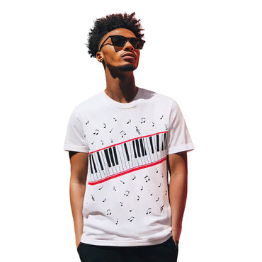 MICHAEL JACKSON マイケルジャクソン (2026年 映画公開 ) - Piano Keyboard / Tシャツ / メンズ