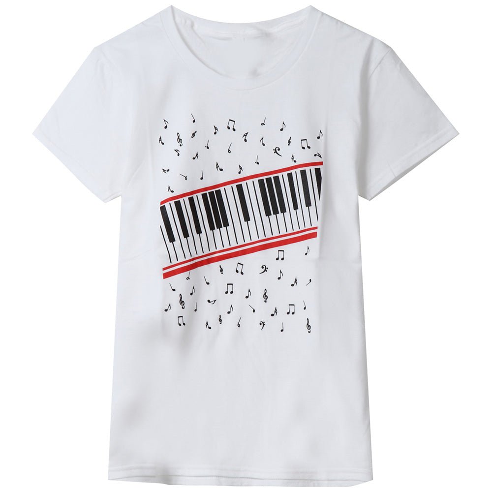 MICHAEL JACKSON マイケルジャクソン (6月12日 映画 公開 ) - Piano Keyboard / Tシャツ / レディース - PGS