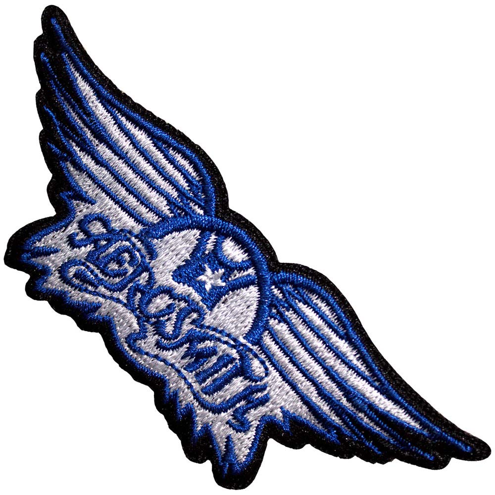 AEROSMITH エアロスミス (結成 55周年 ) - Wings Blue / ワッペン 【公式 / オフィシャル】