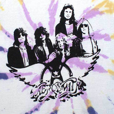 AEROSMITH エアロスミス (結成 55周年 ) - Photo Wings / タイダイ / Tシャツ / メンズ