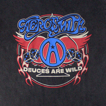AEROSMITH エアロスミス (結成 55周年 ) - Rainbow Spade / Stone Wash / Tシャツ / メンズ