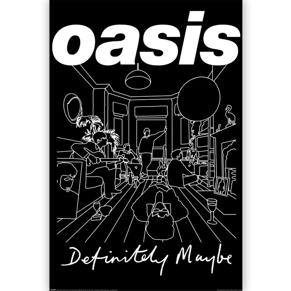 OASIS オアシス (10月 来日 記念 ) - DEFINITELY MAYBE ART / ポスター 【公式 / オフィシャル】