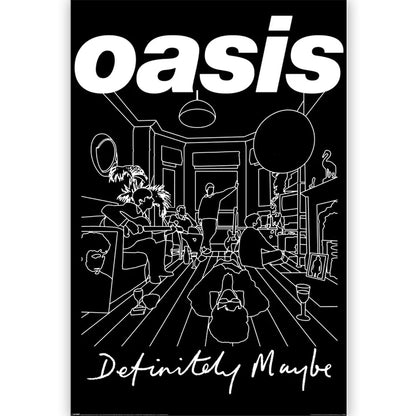 OASIS オアシス (10月 来日 記念 ) - DEFINITELY MAYBE ART / ポスター 【公式 / オフィシャル】
