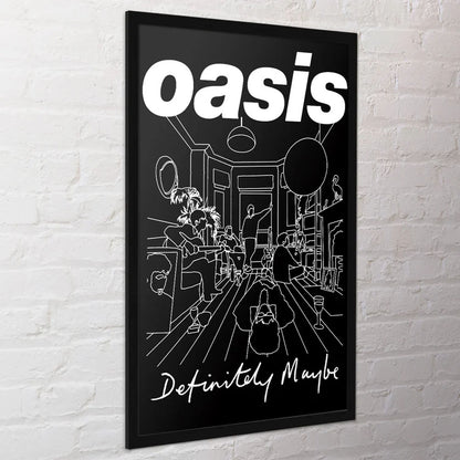 OASIS オアシス (10月 来日 記念 ) - DEFINITELY MAYBE ART / ポスター 【公式 / オフィシャル】
