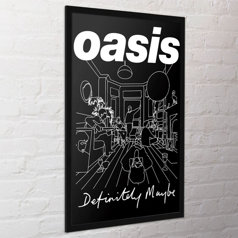 OASIS オアシス (10月 来日 記念 ) - DEFINITELY MAYBE ART / ポスター 【公式 / オフィシャル】
