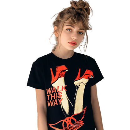 AEROSMITH エアロスミス (結成 55周年 ) - WALK THIS WAY LEGS / Tシャツ / メンズ 【公式 / オフィシャル】
