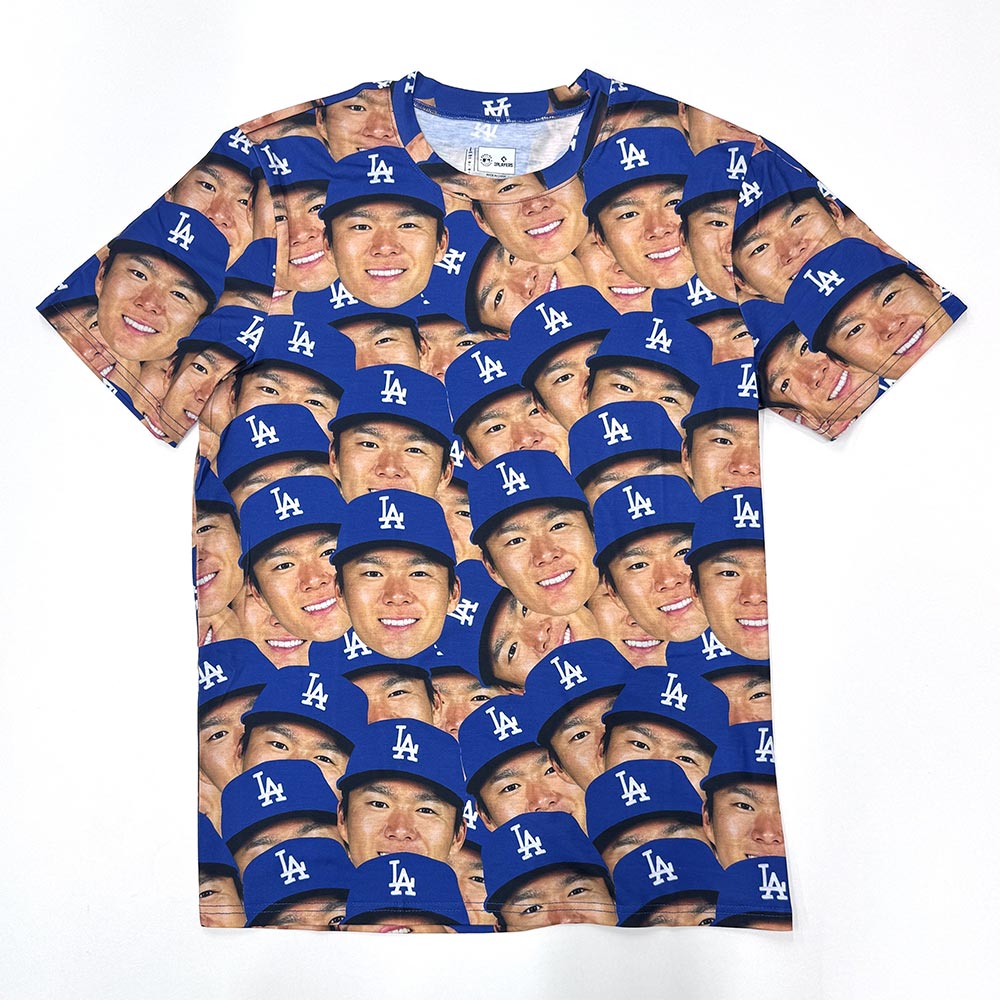 YOSHINOBU YAMAMOTO 山本由伸 - MLB公式 LOS ANGELES DODGERS FACE SUBLIMATED / 限定 / Tシャツ / メンズ - PGS