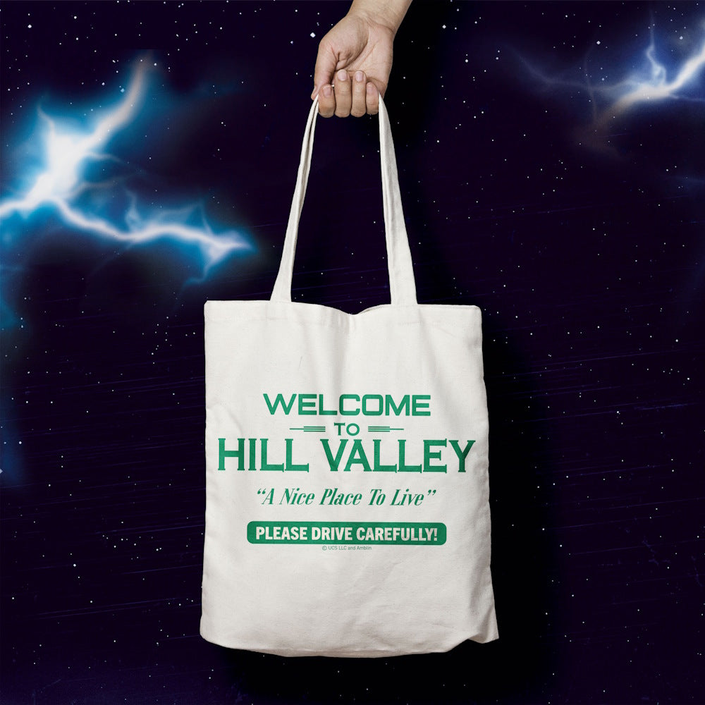 BACK TO THE FUTURE バックトゥザフューチャー (劇場公開 40周年 ) - Hill Valley Tote Bag / トートバッグ 【公式 / オフィシャル】