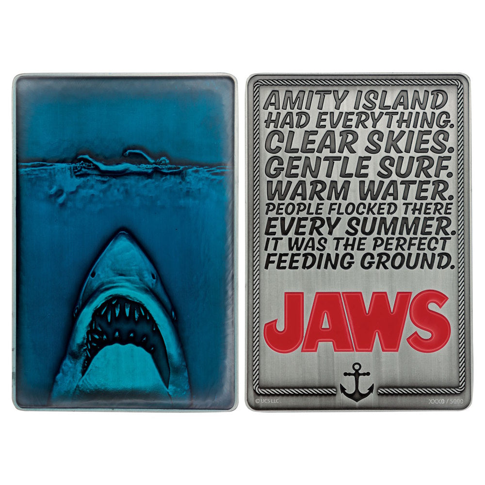【予約商品】 JAWS ジョーズ (公開 50周年 ) - 50th Anniversary Poster Ingot / 世界限定5,000個 / コレクタブル