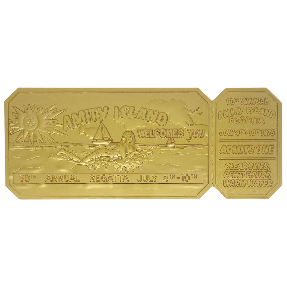 
                  
                    【予約商品】 JAWS ジョーズ (公開 50周年 ) - 50th Anniversary 24k Gold Plated Regatta Ticket / 24K金メッキ / 世界限定1975個 / コレクタブル
                  
                