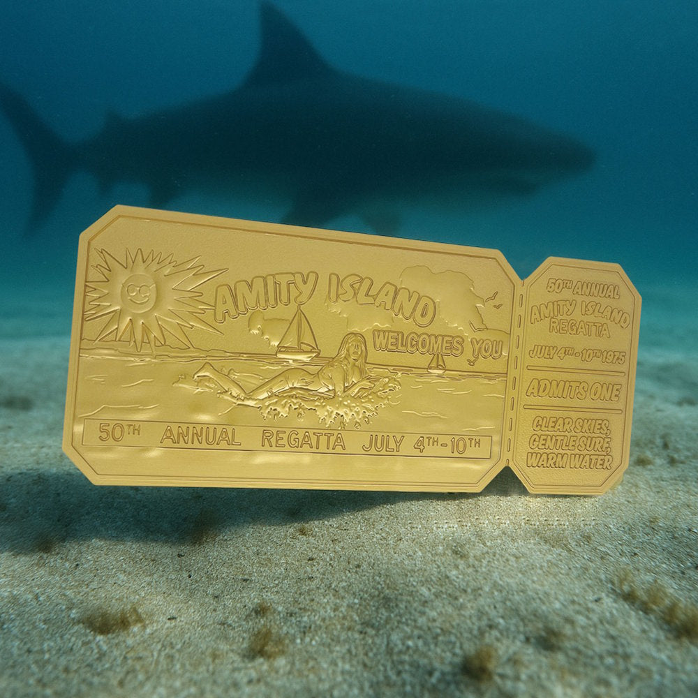 
                  
                    【予約商品】 JAWS ジョーズ (公開 50周年 ) - 50th Anniversary 24k Gold Plated Regatta Ticket / 24K金メッキ / 世界限定1975個 / コレクタブル
                  
                