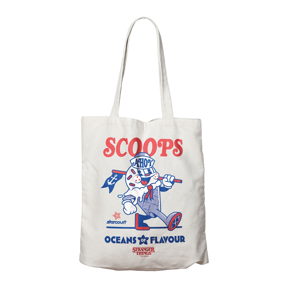 STRANGER THINGS ストレンジャー・シングス (シーズン5 2025年配信決定 ) - Scoops Ahoy Tote Bag / トートバッグ 【公式 / オフィシャル】