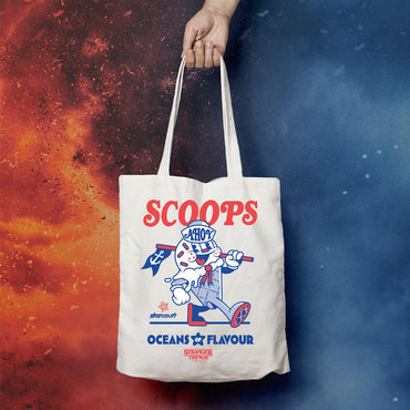 STRANGER THINGS ストレンジャー・シングス (シーズン5 2025年配信決定 ) - Scoops Ahoy Tote Bag / トートバッグ 【公式 / オフィシャル】