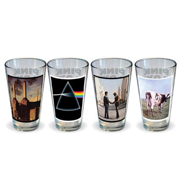 PINK FLOYD ピンクフロイド (結成 60周年 ) - Album Covers Drinking Glass Set / 4個セット / 食器・グラス