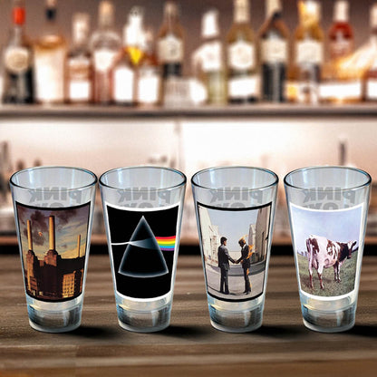 PINK FLOYD ピンクフロイド (結成 60周年 ) - Album Covers Drinking Glass Set / 4個セット / 食器・グラス