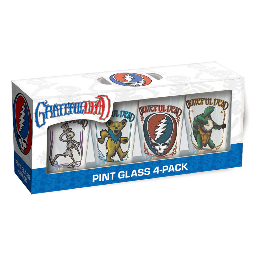 GRATEFUL DEAD - (結成 60周年 ) - Retro Drinking Glass Set / 4個セット