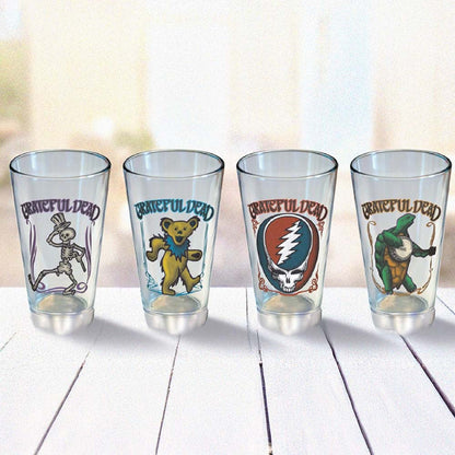 GRATEFUL DEAD グレイトフルデッド (結成 60周年 ) - Retro Drinking Glass Set / 4個セット / 食器・グラス