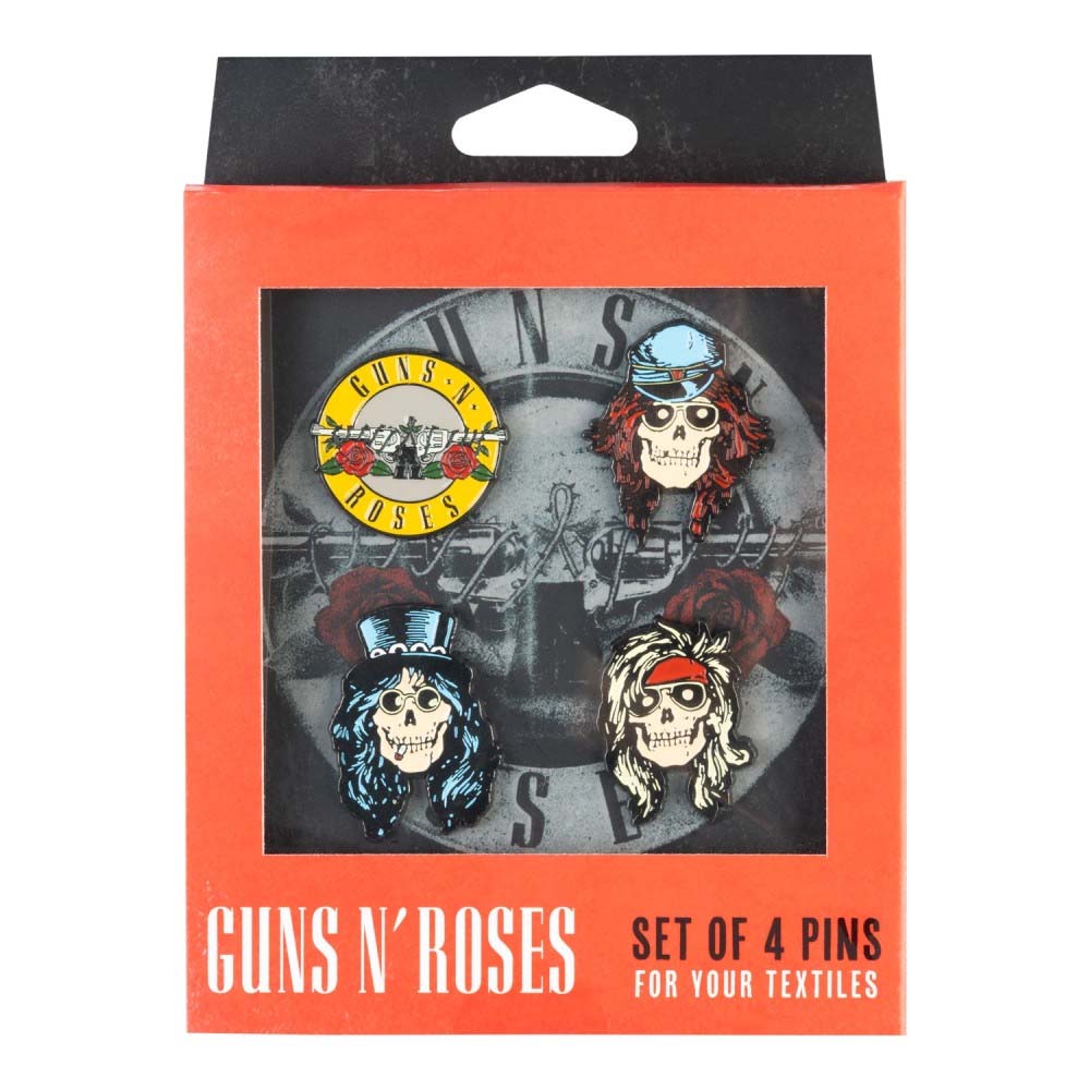 
                  
                    GUNS N ROSES ガンズアンドローゼズ (結成 40周年 ) - Guns N' Roses / 4個 ピンバッジセット / バッジ
                  
                
