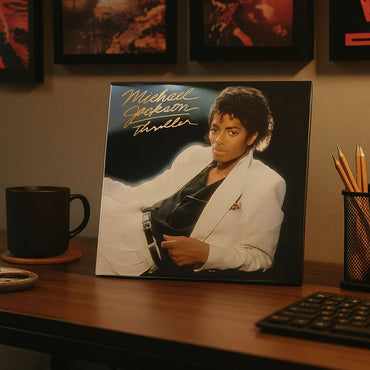 【予約商品】 MICHAEL JACKSON マイケルジャクソン (2026年 映画公開 ) - Thriller (アルバム・シリーズ) / バックボード入り / コレクターズ仕様 / ポスター