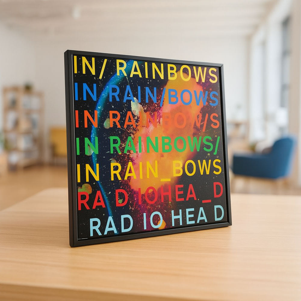 【予約商品】 RADIOHEAD レディオヘッド - In Rainbows (アルバム・シリーズ) / バックボード入り / コレクターズ仕様 / ポスター