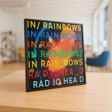 【予約商品】 RADIOHEAD レディオヘッド - In Rainbows (アルバム・シリーズ) / バックボード入り / コレクターズ仕様 / ポスター