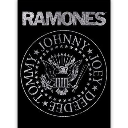 RAMONES ラモーンズ (来日 45周年 ) - DISTRESSED CREST / A6 / ポストカード・レター 【公式 / オフィシャル】