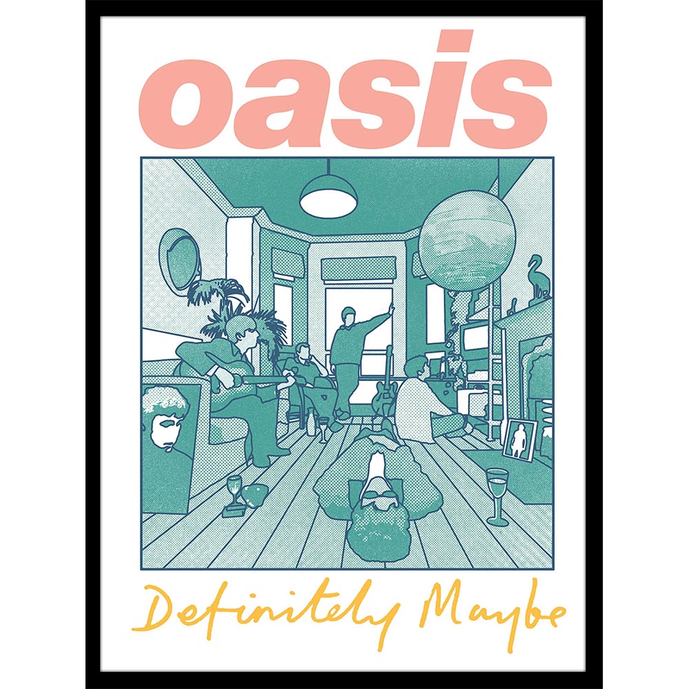 OASIS オアシス (10月 来日 記念 ) - Definitely Art COLLECTOR PRINT / インテリア額 【公式 / オフィシャル】