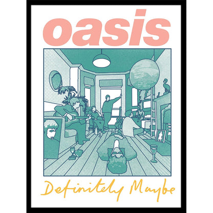 OASIS オアシス (10月 来日 記念 ) - Definitely Art COLLECTOR PRINT / インテリア額 【公式 / オフィシャル】