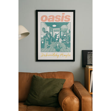 OASIS オアシス (10月 来日 記念 ) - Definitely Art COLLECTOR PRINT / インテリア額 【公式 / オフィシャル】