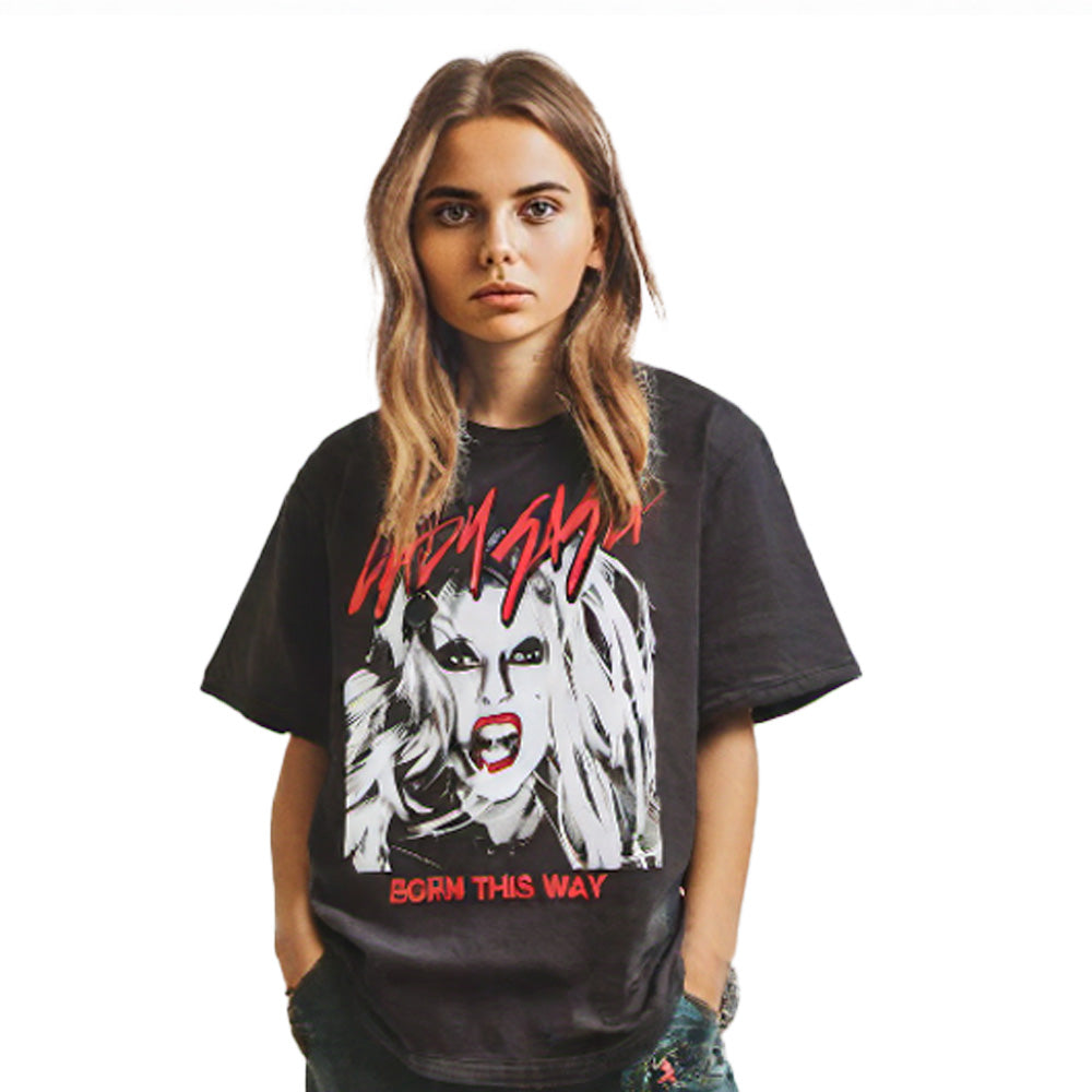 
                  
                    LADY GAGA レディーガガ (2026年 1月 来日 ) - Born This Way Photo / Tシャツ / メンズ
                  
                
