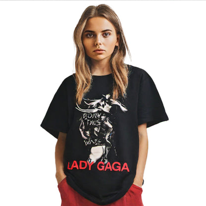 LADY GAGA レディーガガ (2026年 1月 来日 ) - Leather Jacket / Tシャツ / メンズ