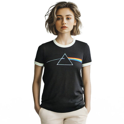 【予約商品】 PINK FLOYD ピンクフロイド (結成 60周年 ) - Dark Side of the Moon / リンガー / Tシャツ / メンズ