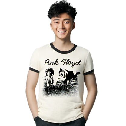 PINK FLOYD ピンクフロイド (結成 60周年 ) - Atom Heart Mother / リンガー / Tシャツ / メンズ