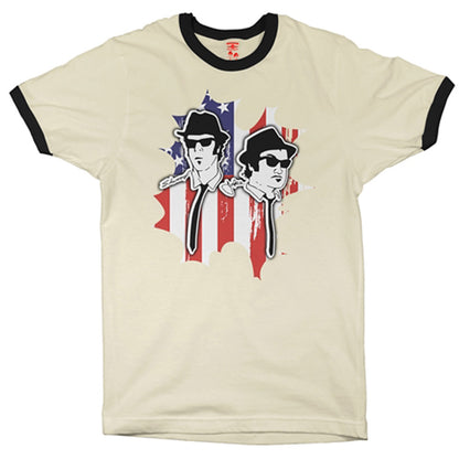 BLUES BROTHERS ブルースブラザーズ (公開 45周年 ) - Patriotic / リンガー / Tシャツ / メンズ 【公式 / オフィシャル】