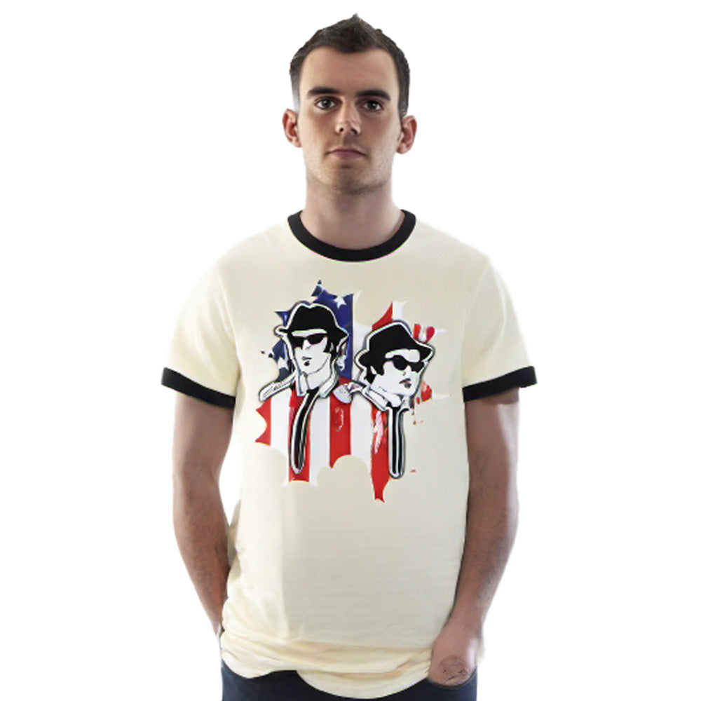 BLUES BROTHERS ブルースブラザーズ (公開 45周年 ) - Patriotic / リンガー / Tシャツ / メンズ