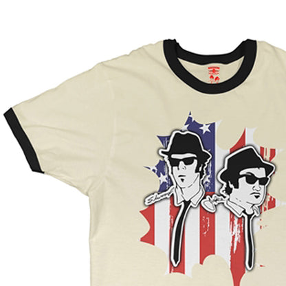 BLUES BROTHERS ブルースブラザーズ (公開 45周年 ) - Patriotic / リンガー / Tシャツ / メンズ