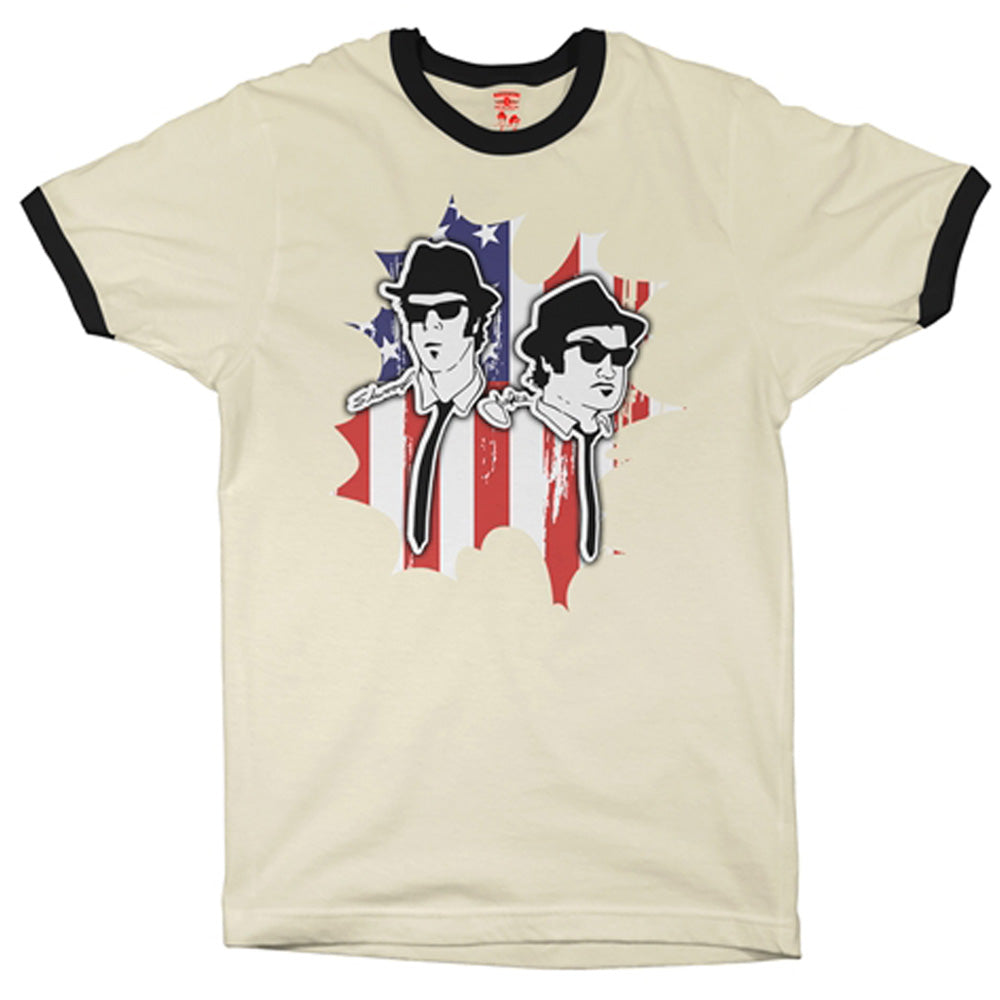 BLUES BROTHERS ブルースブラザーズ (公開 45周年 ) - Patriotic / リンガー / Tシャツ / メンズ 【公式 / オフィシャル】