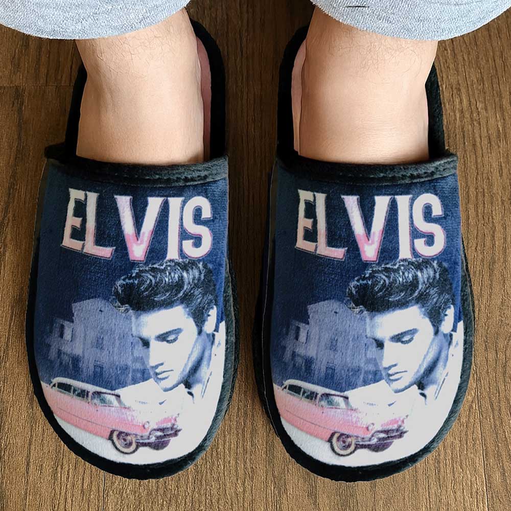 
                  
                    ELVIS PRESLEY エルヴィスプレスリー (生誕 90周年 ) - Pink Caddy / スリッパ 【公式 / オフィシャル】
                  
                