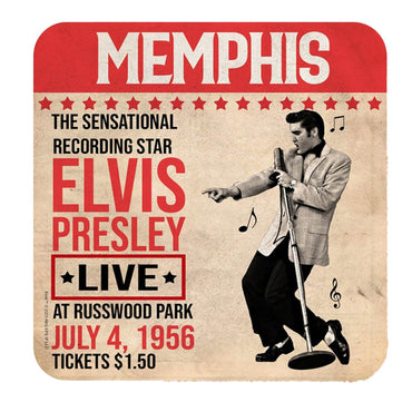 ELVIS PRESLEY エルヴィスプレスリー (生誕 90周年 ) - Memphis Poster / コースター
