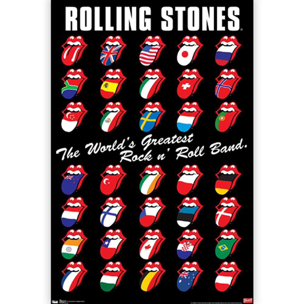 ROLLING STONES ローリングストーンズ (来日 35周年 記念 ) - Grid / ポスター 【公式 / オフィシャル】