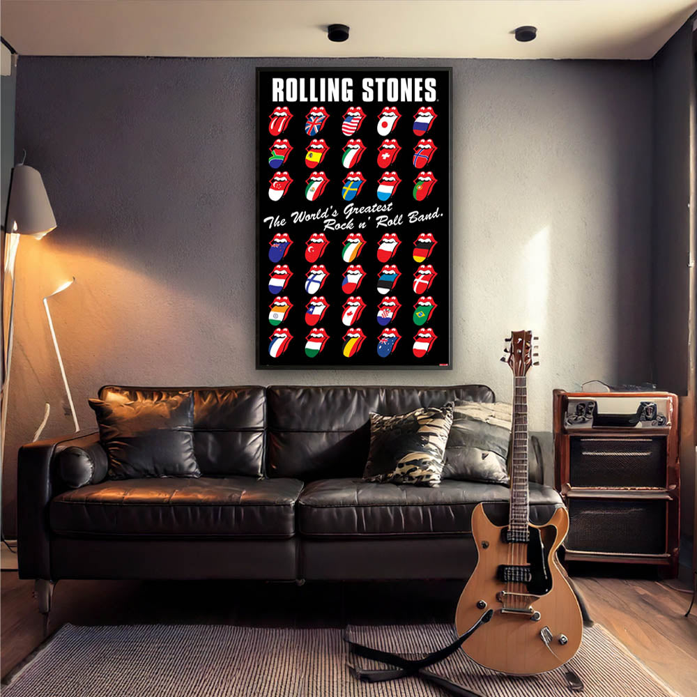 ROLLING STONES ローリングストーンズ (来日 35周年 記念 ) - Grid / ポスター 【公式 / オフィシャル】